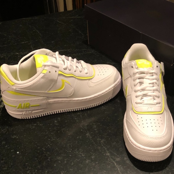 nike air force 1 shadow trainers white lemon venom